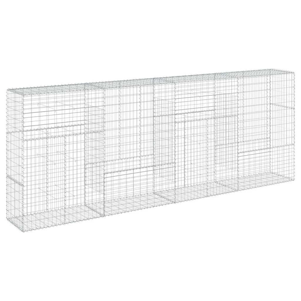 Schanskorf 400x50x150 cm gegalvaniseerd ijzer zilverkleurig is nu te koop bij PeponiXL, paradijselijk wonen!
