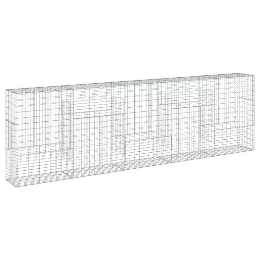 Schanskorf 500x50x150 cm gegalvaniseerd ijzer zilverkleurig is nu te koop bij PeponiXL, paradijselijk wonen!