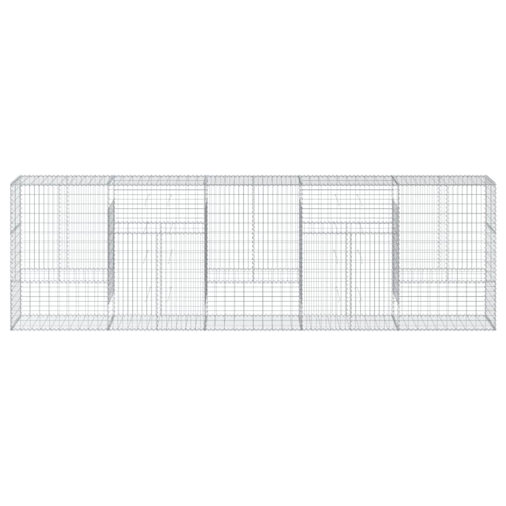 Schanskorf 500x50x150 cm gegalvaniseerd ijzer zilverkleurig is nu te koop bij PeponiXL, paradijselijk wonen!