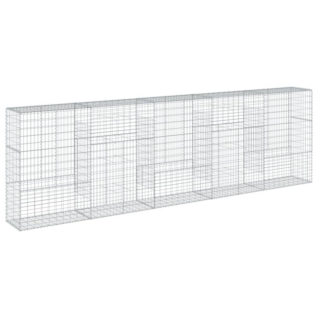 Schanskorf 500x50x150 cm gegalvaniseerd ijzer zilverkleurig is nu te koop bij PeponiXL, paradijselijk wonen!