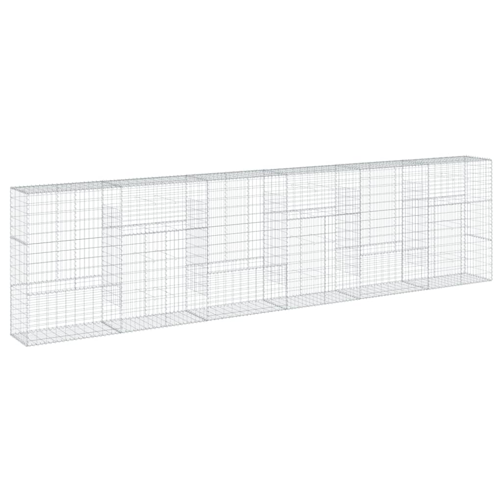 Schanskorf 600x50x150 cm gegalvaniseerd ijzer zilverkleurig is nu te koop bij PeponiXL, paradijselijk wonen!