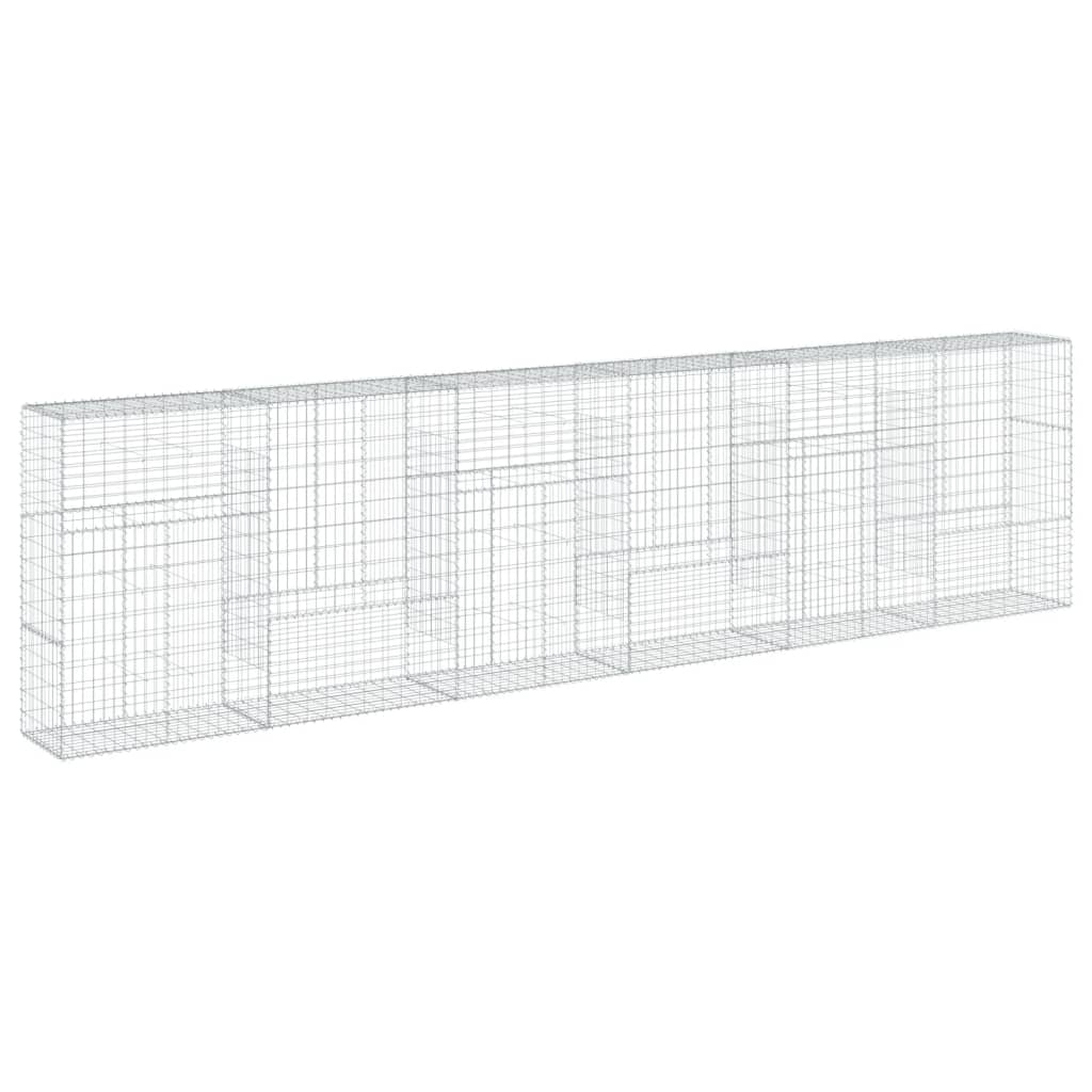 Schanskorf 600x50x150 cm gegalvaniseerd ijzer zilverkleurig is nu te koop bij PeponiXL, paradijselijk wonen!