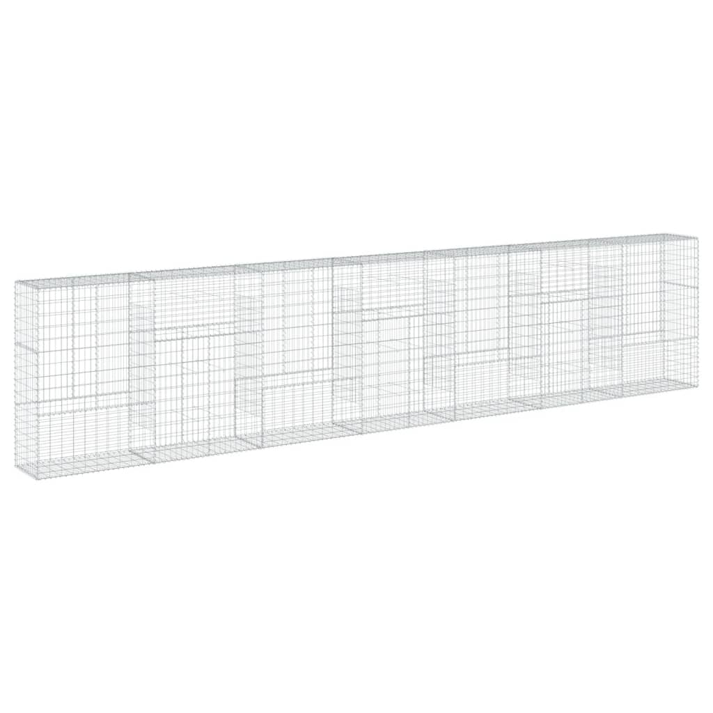 Schanskorf 700x50x150 cm gegalvaniseerd ijzer zilverkleurig is nu te koop bij PeponiXL, paradijselijk wonen!