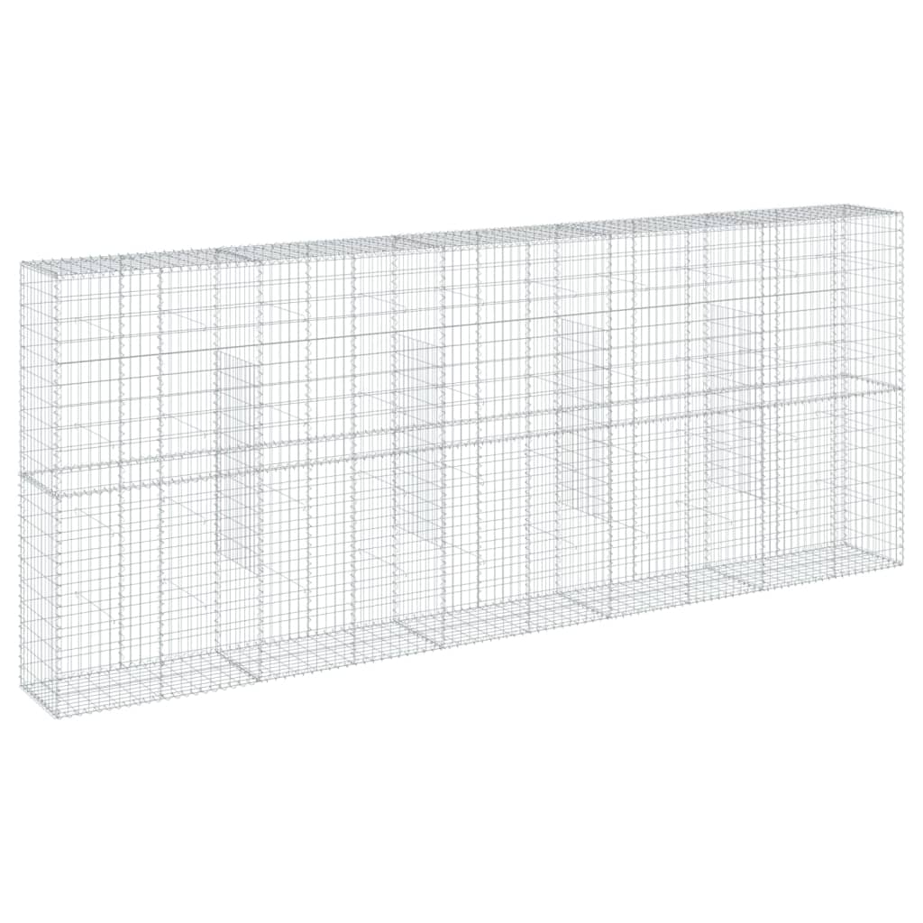 Schanskorf 500x50x200 cm gegalvaniseerd ijzer zilverkleurig is nu te koop bij PeponiXL, paradijselijk wonen!