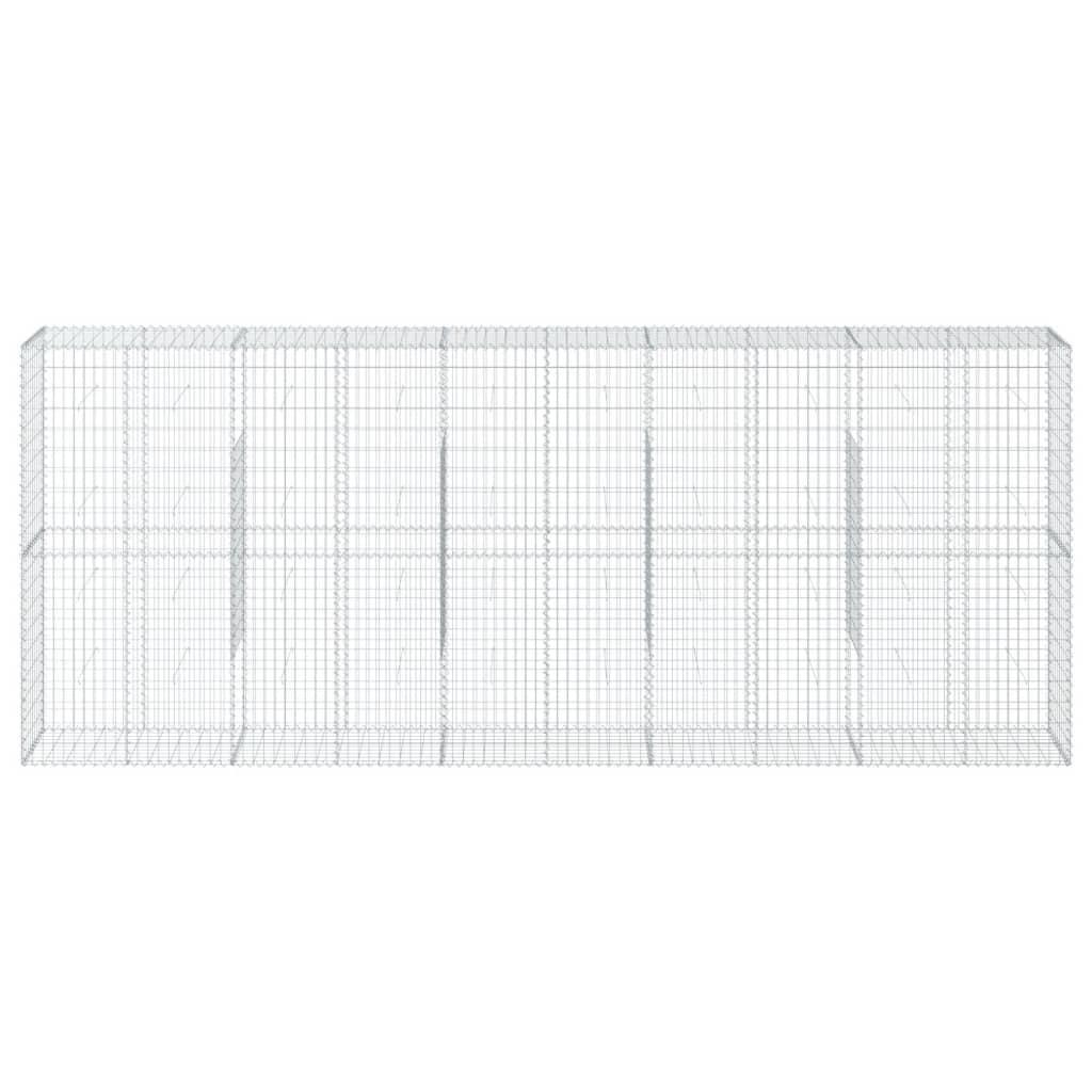Schanskorf 500x50x200 cm gegalvaniseerd ijzer zilverkleurig is nu te koop bij PeponiXL, paradijselijk wonen!