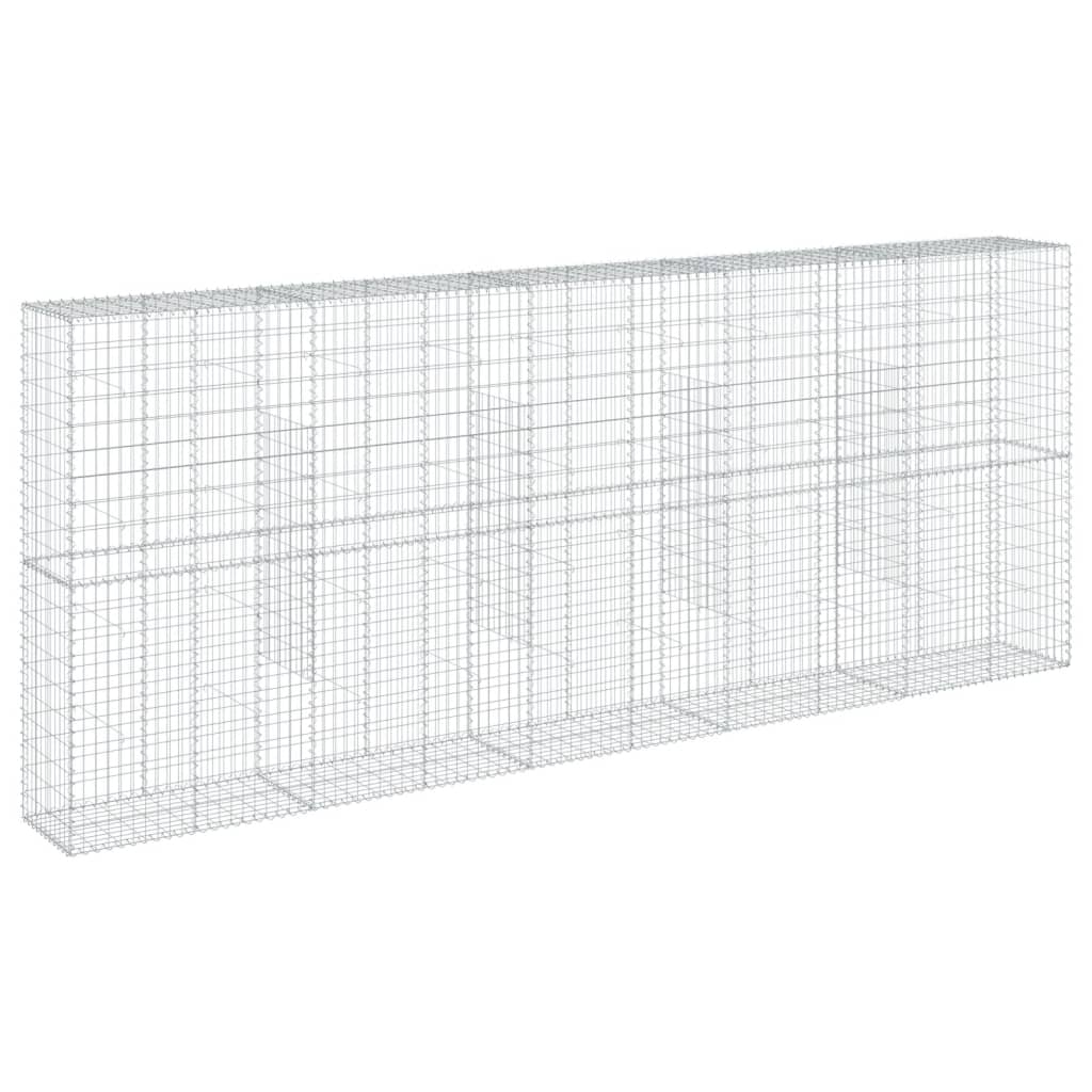 Schanskorf 500x50x200 cm gegalvaniseerd ijzer zilverkleurig is nu te koop bij PeponiXL, paradijselijk wonen!