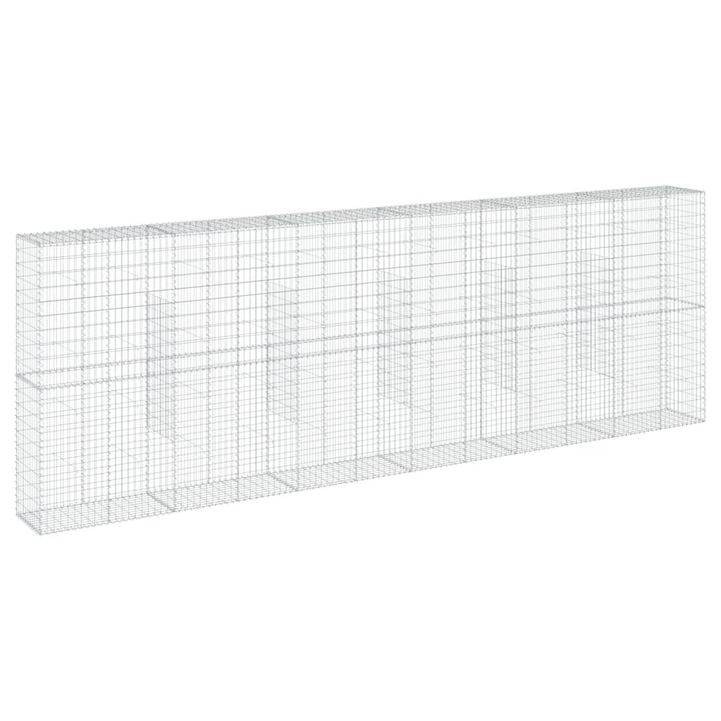 Schanskorf 600x50x200 cm gegalvaniseerd ijzer zilverkleurig is nu te koop bij PeponiXL, paradijselijk wonen!