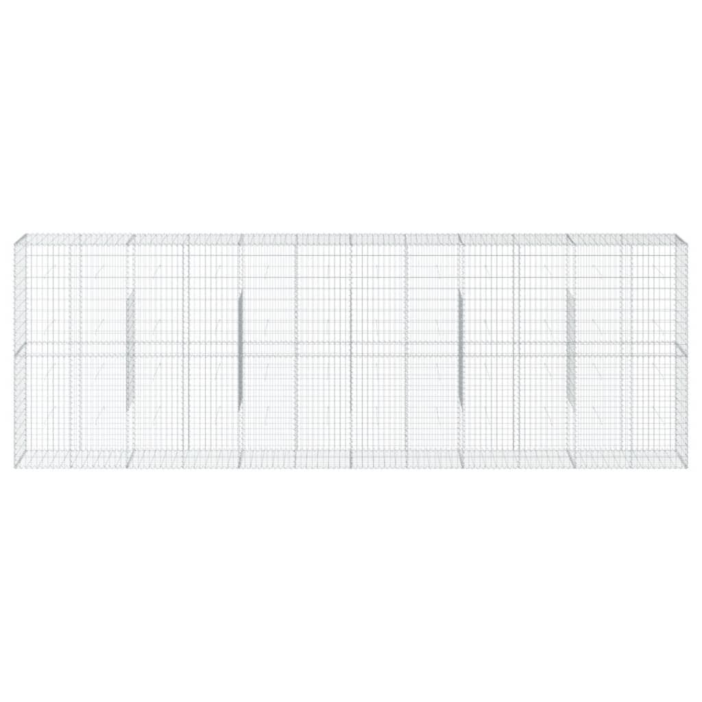 Schanskorf 600x50x200 cm gegalvaniseerd ijzer zilverkleurig is nu te koop bij PeponiXL, paradijselijk wonen!