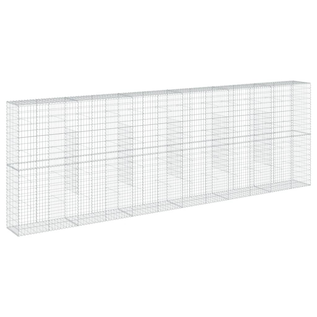 Schanskorf 600x50x200 cm gegalvaniseerd ijzer zilverkleurig is nu te koop bij PeponiXL, paradijselijk wonen!