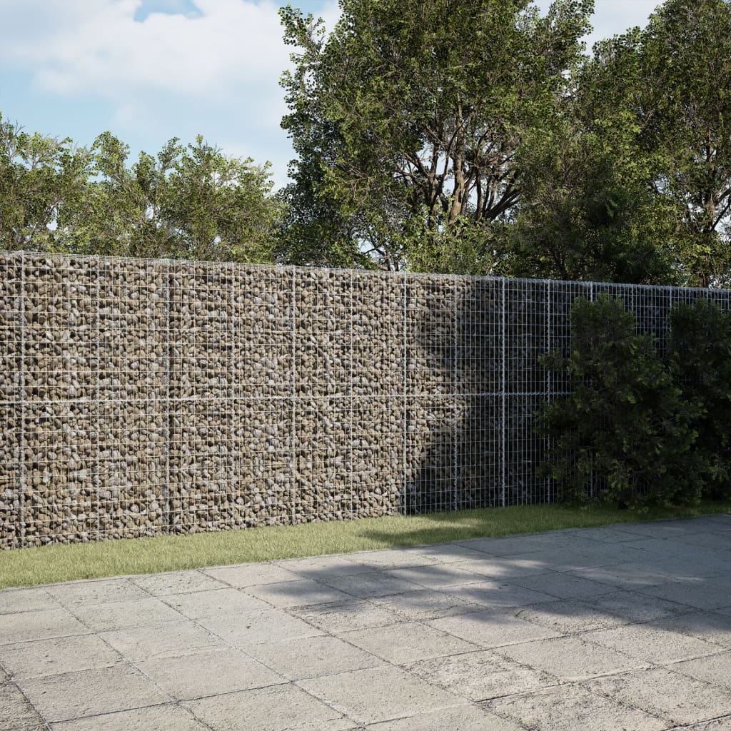 Schanskorf 600x50x200 cm gegalvaniseerd ijzer zilverkleurig is nu te koop bij PeponiXL, paradijselijk wonen!