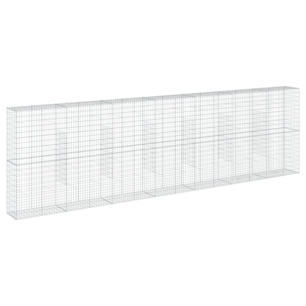 Schanskorf 700x50x200 cm gegalvaniseerd ijzer zilverkleurig is nu te koop bij PeponiXL, paradijselijk wonen!