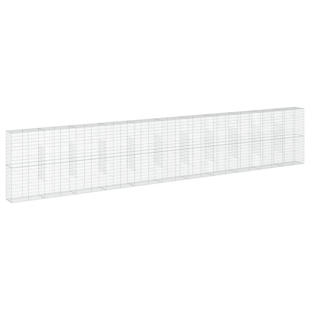 Schanskorf 1100x50x200 cm gegalvaniseerd ijzer zilverkleurig is nu te koop bij PeponiXL, paradijselijk wonen!
