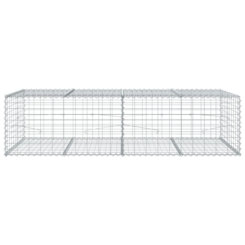 Schanskorf 200x100x50 cm gegalvaniseerd ijzer zilverkleurig is nu te koop bij PeponiXL, paradijselijk wonen!