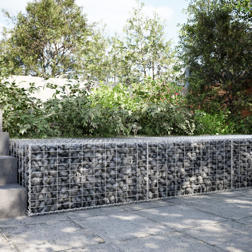 Schanskorf 200x100x50 cm gegalvaniseerd ijzer zilverkleurig is nu te koop bij PeponiXL, paradijselijk wonen!