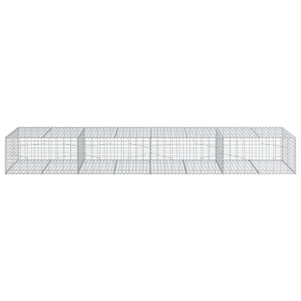 Schanskorf 400x100x50 cm gegalvaniseerd ijzer zilverkleurig is nu te koop bij PeponiXL, paradijselijk wonen!