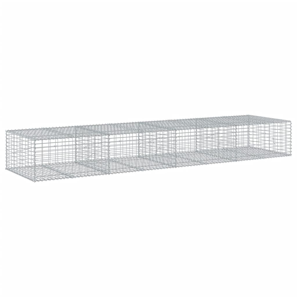 Schanskorf 400x100x50 cm gegalvaniseerd ijzer zilverkleurig is nu te koop bij PeponiXL, paradijselijk wonen!