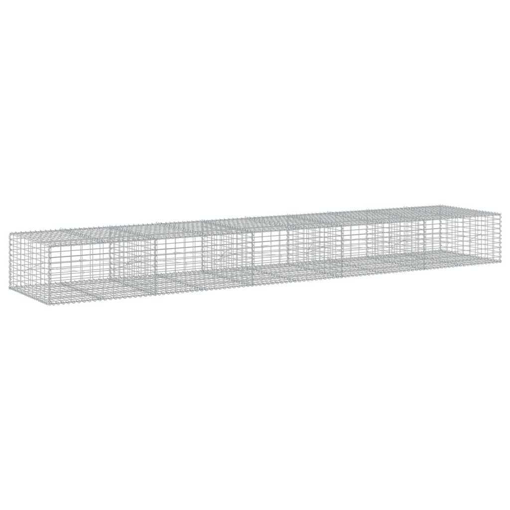 Schanskorf 500x100x50 cm gegalvaniseerd ijzer zilverkleurig is nu te koop bij PeponiXL, paradijselijk wonen!