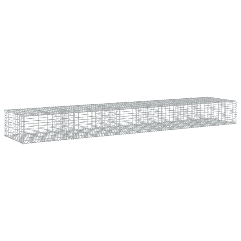 Schanskorf 500x100x50 cm gegalvaniseerd ijzer zilverkleurig is nu te koop bij PeponiXL, paradijselijk wonen!