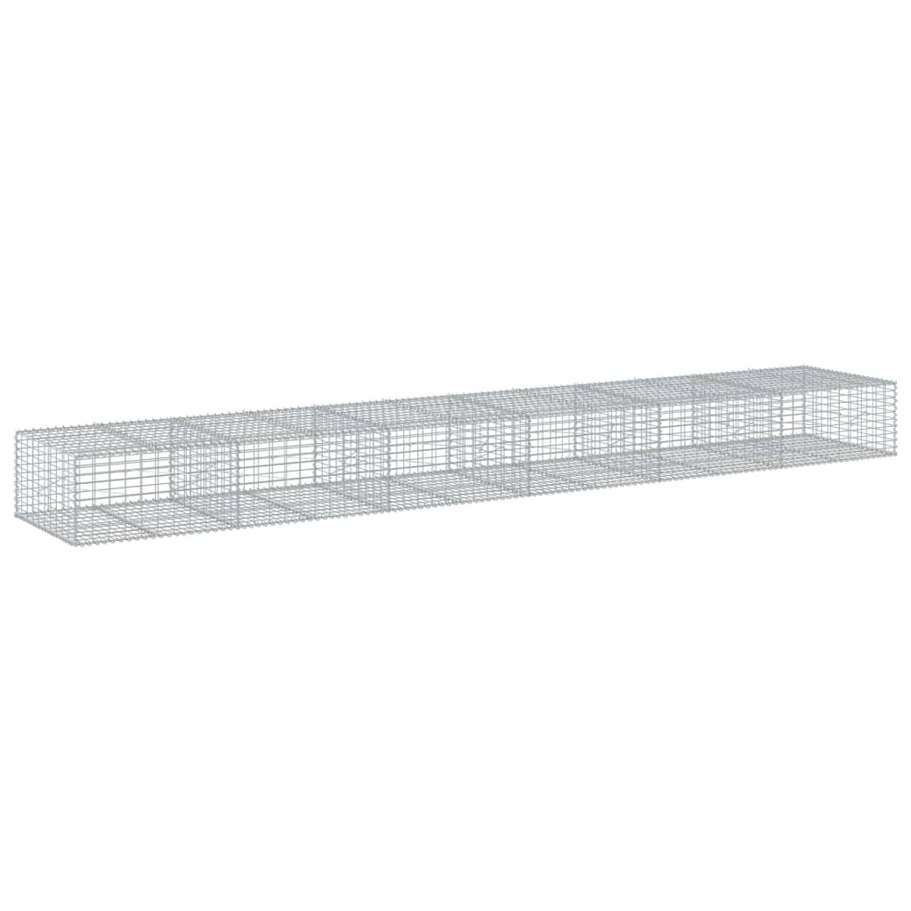 Schanskorf 600x100x50 cm gegalvaniseerd ijzer zilverkleurig is nu te koop bij PeponiXL, paradijselijk wonen!