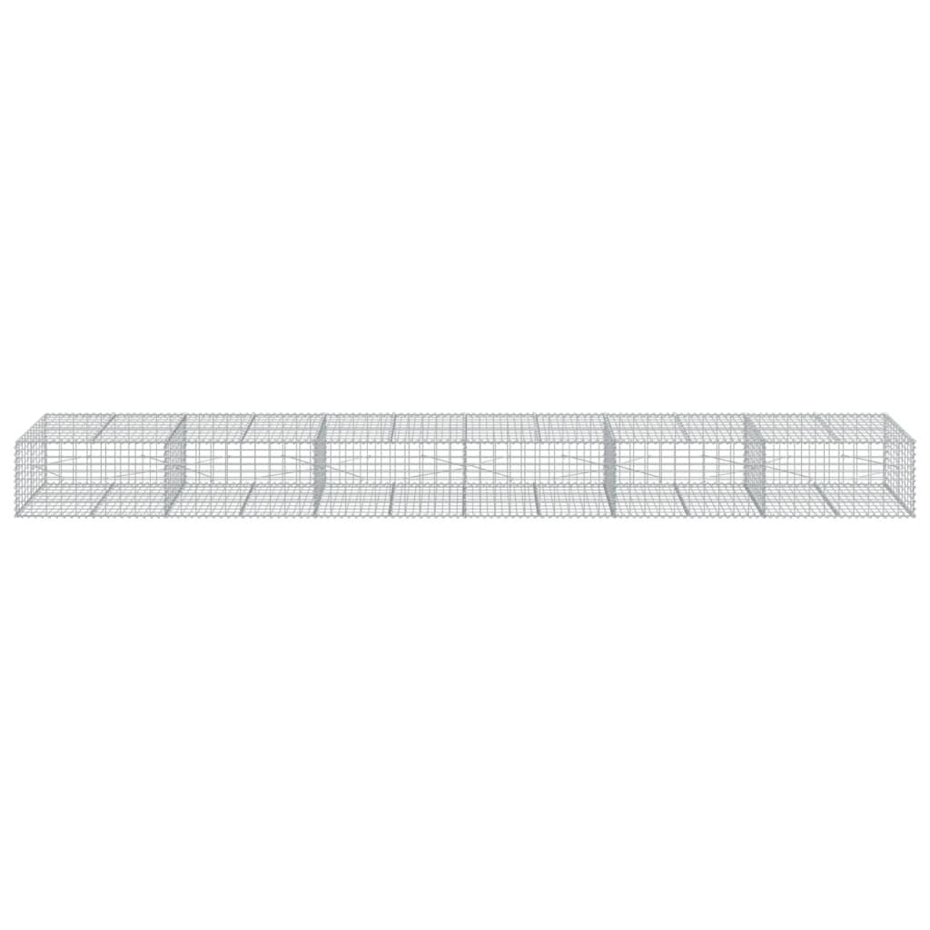 Schanskorf 600x100x50 cm gegalvaniseerd ijzer zilverkleurig is nu te koop bij PeponiXL, paradijselijk wonen!
