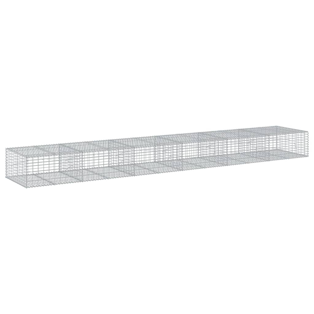 Schanskorf 600x100x50 cm gegalvaniseerd ijzer zilverkleurig is nu te koop bij PeponiXL, paradijselijk wonen!
