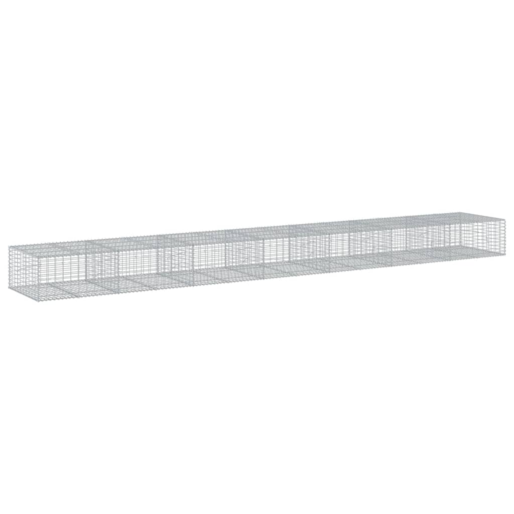 Schanskorf 700x100x50 cm gegalvaniseerd ijzer zilverkleurig is nu te koop bij PeponiXL, paradijselijk wonen!