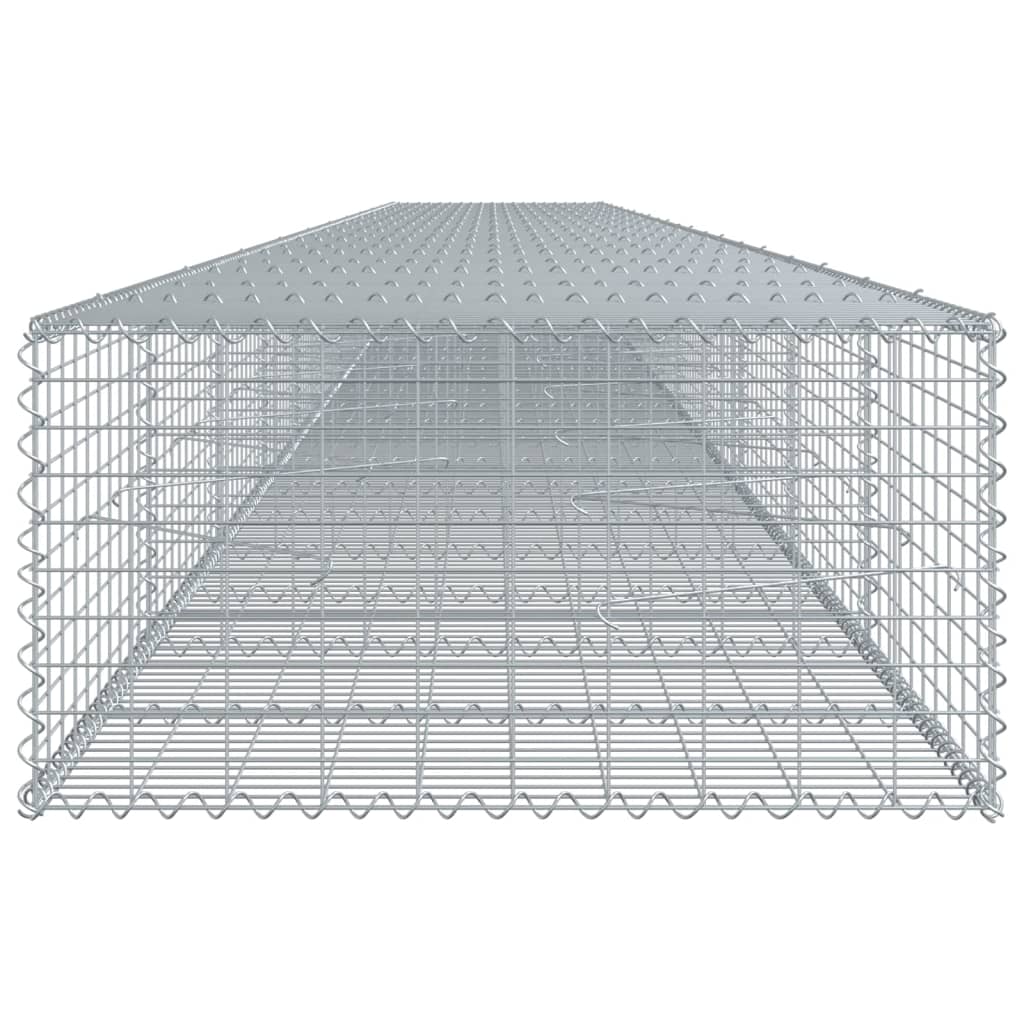 Schanskorf 1100x100x50 cm gegalvaniseerd ijzer zilverkleurig is nu te koop bij PeponiXL, paradijselijk wonen!