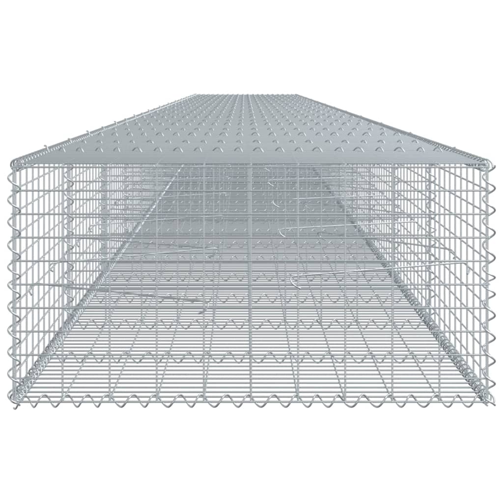Schanskorf 1200x100x50 cm gegalvaniseerd ijzer zilverkleurig is nu te koop bij PeponiXL, paradijselijk wonen!