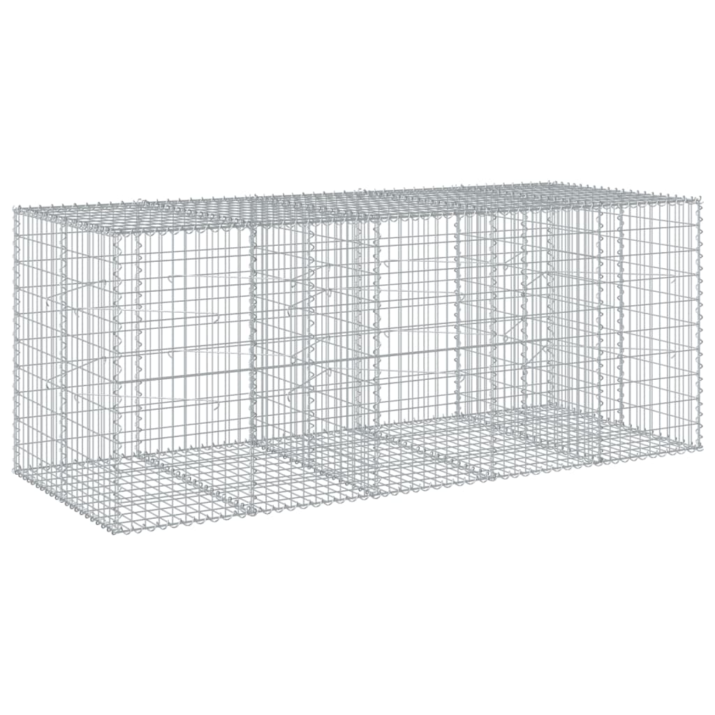 Schanskorf 250x100x100 cm gegalvaniseerd ijzer zilverkleurig is nu te koop bij PeponiXL, paradijselijk wonen!