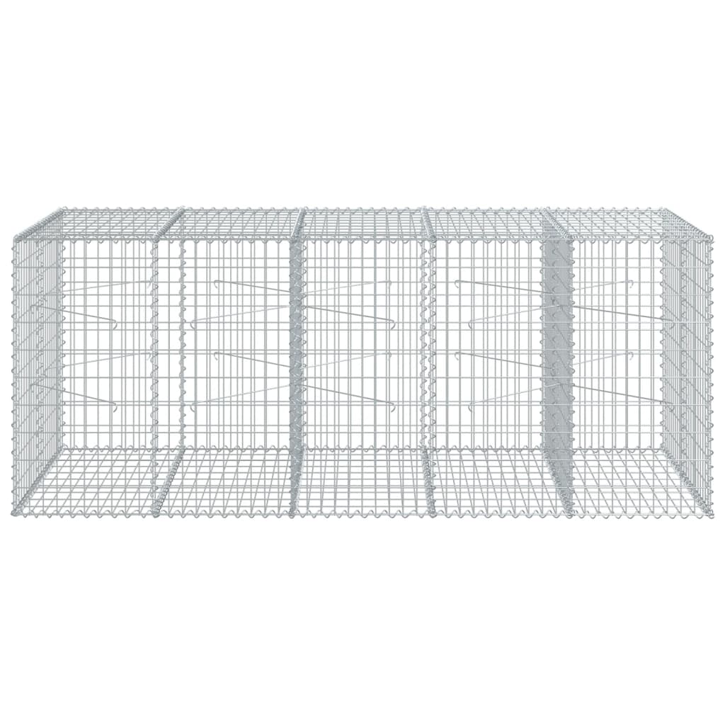 Schanskorf 250x100x100 cm gegalvaniseerd ijzer zilverkleurig is nu te koop bij PeponiXL, paradijselijk wonen!