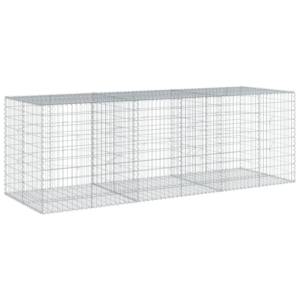 Schanskorf 300x100x100 cm gegalvaniseerd ijzer zilverkleurig is nu te koop bij PeponiXL, paradijselijk wonen!