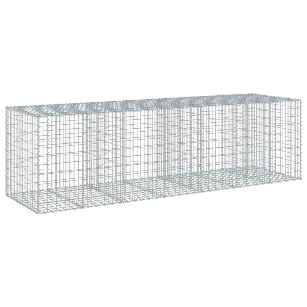 Schanskorf 350x100x100 cm gegalvaniseerd ijzer zilverkleurig is nu te koop bij PeponiXL, paradijselijk wonen!