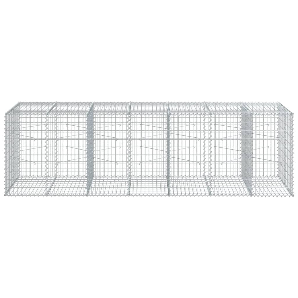 Schanskorf 350x100x100 cm gegalvaniseerd ijzer zilverkleurig is nu te koop bij PeponiXL, paradijselijk wonen!