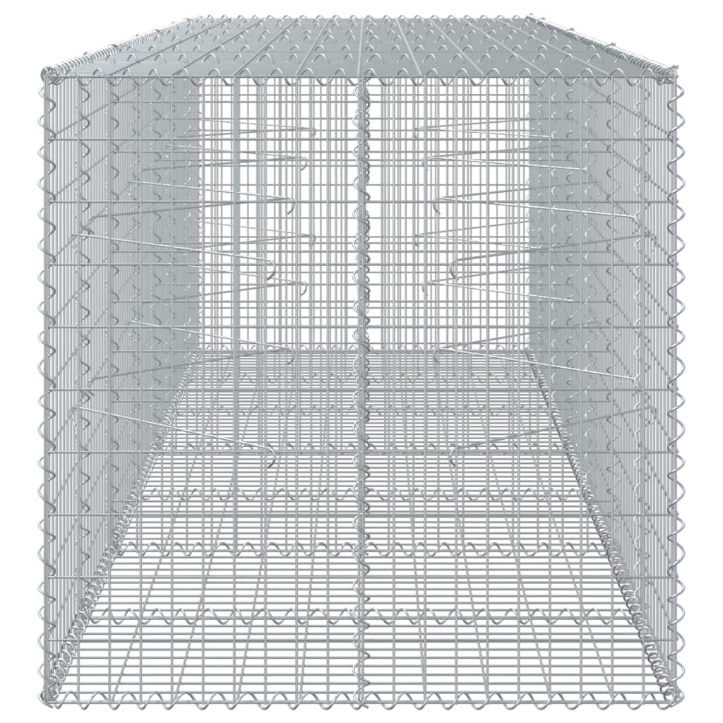 Schanskorf 350x100x100 cm gegalvaniseerd ijzer zilverkleurig is nu te koop bij PeponiXL, paradijselijk wonen!