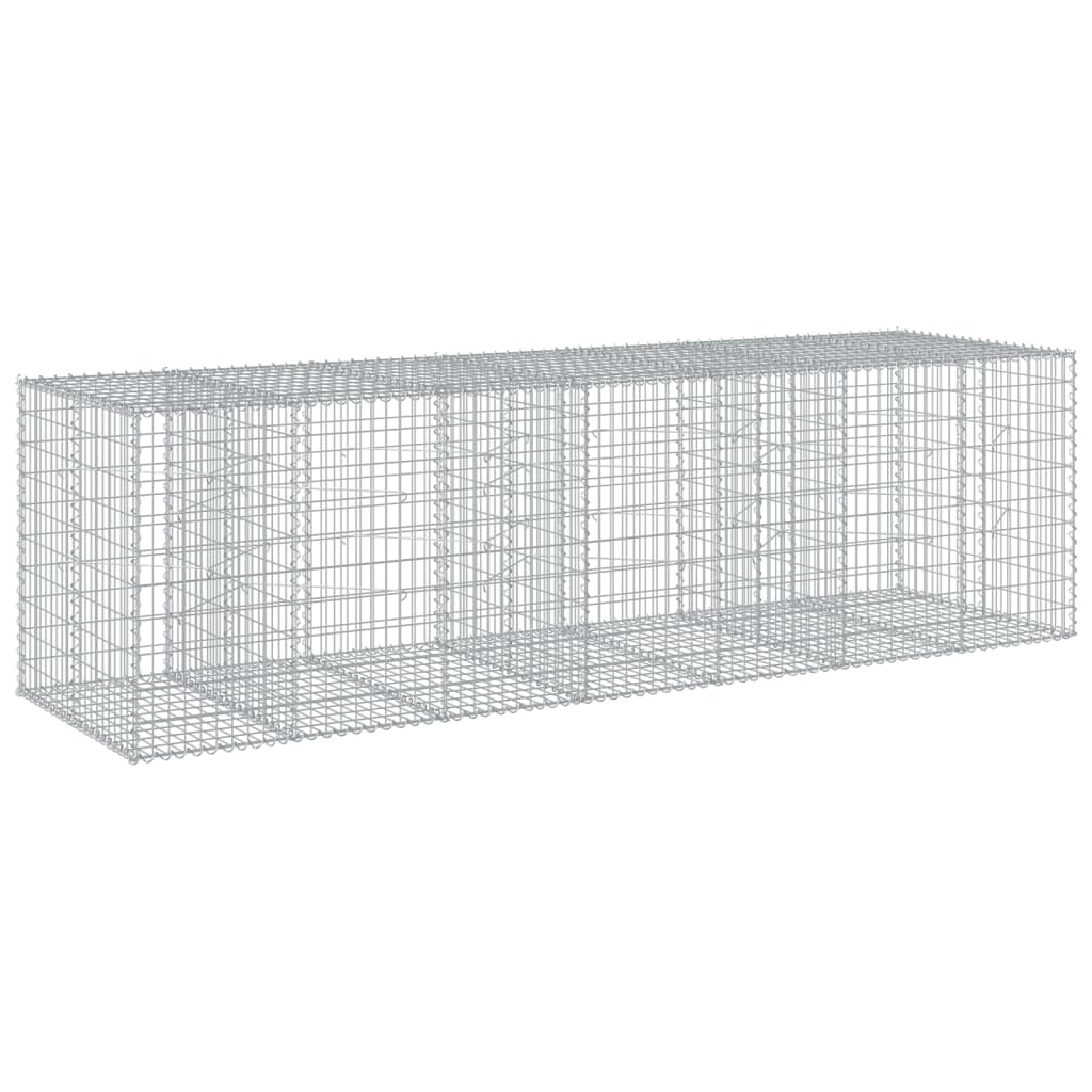 Schanskorf 350x100x100 cm gegalvaniseerd ijzer zilverkleurig is nu te koop bij PeponiXL, paradijselijk wonen!