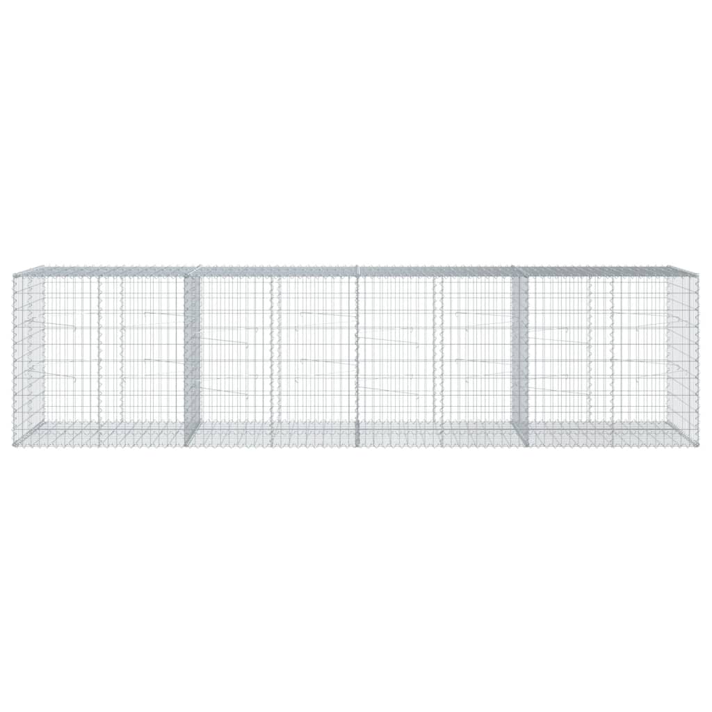 Schanskorf 400x100x100 cm gegalvaniseerd ijzer zilverkleurig is nu te koop bij PeponiXL, paradijselijk wonen!