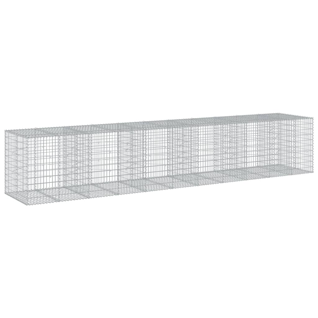 Schanskorf 550x100x100 cm gegalvaniseerd ijzer zilverkleurig is nu te koop bij PeponiXL, paradijselijk wonen!