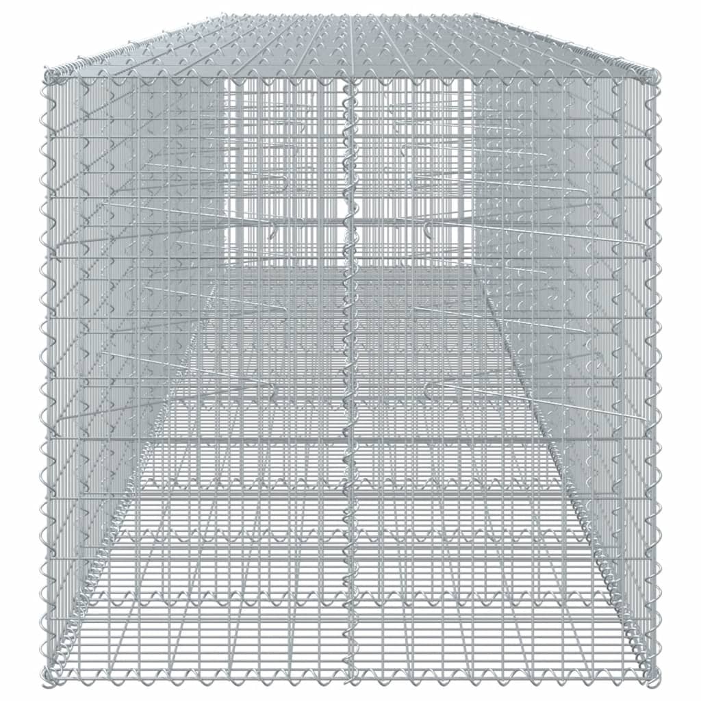 Schanskorf 550x100x100 cm gegalvaniseerd ijzer zilverkleurig is nu te koop bij PeponiXL, paradijselijk wonen!