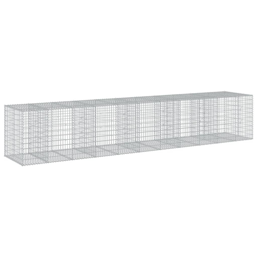Schanskorf 550x100x100 cm gegalvaniseerd ijzer zilverkleurig is nu te koop bij PeponiXL, paradijselijk wonen!