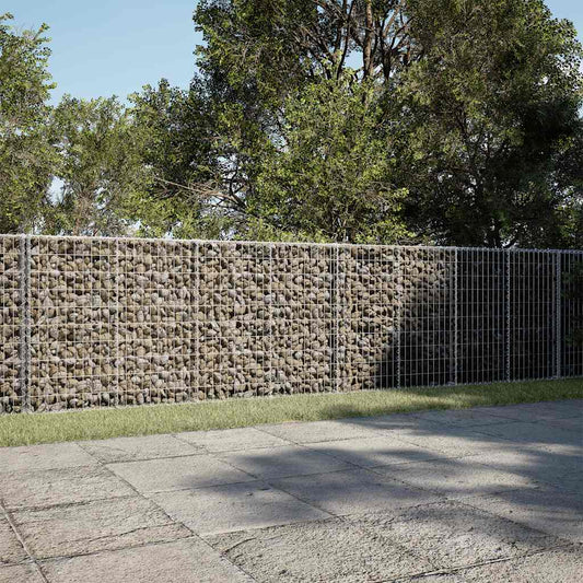 Schanskorf 650x100x100 cm gegalvaniseerd ijzer zilverkleurig is nu te koop bij PeponiXL, paradijselijk wonen!
