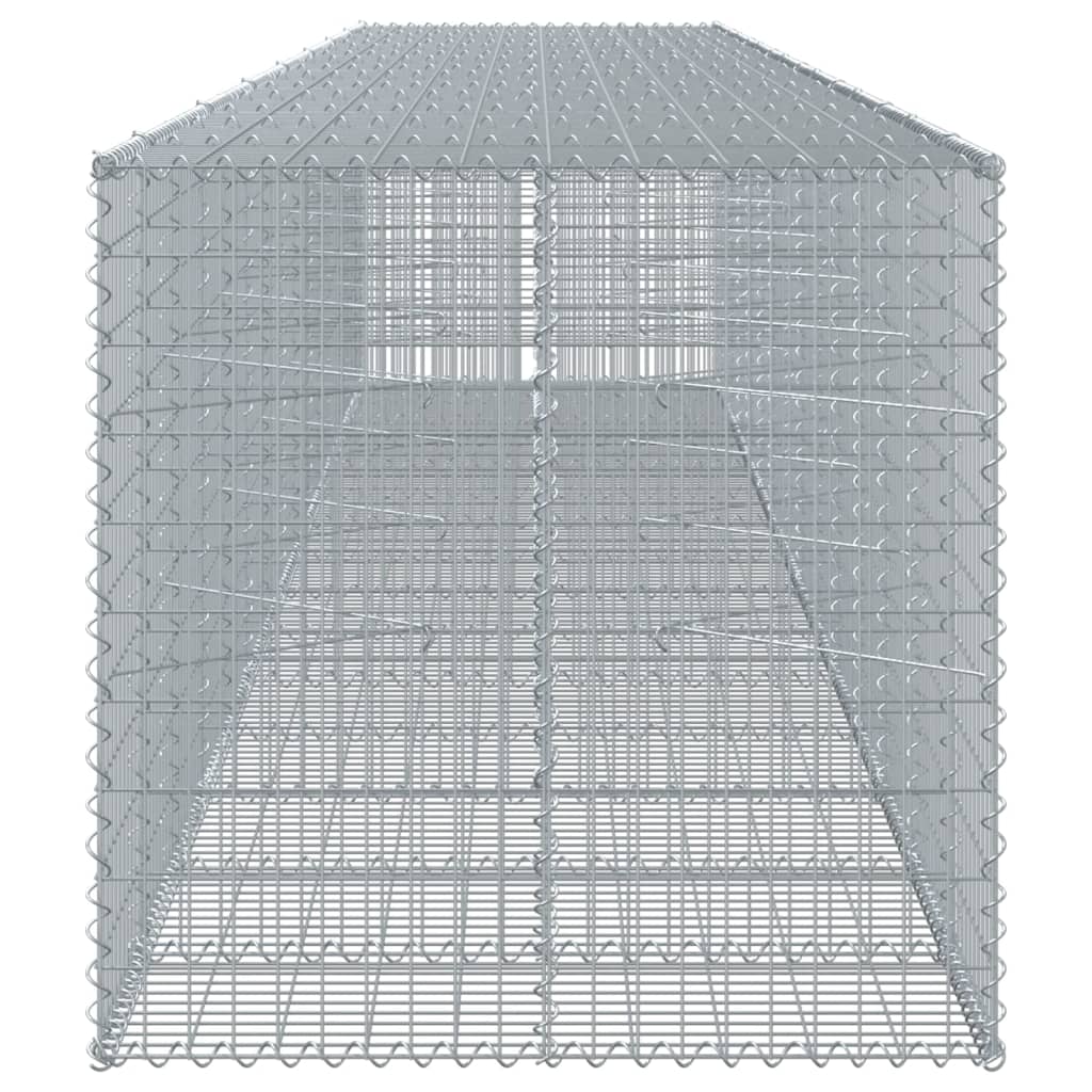 Schanskorf 750x100x100 cm gegalvaniseerd ijzer zilverkleurig is nu te koop bij PeponiXL, paradijselijk wonen!