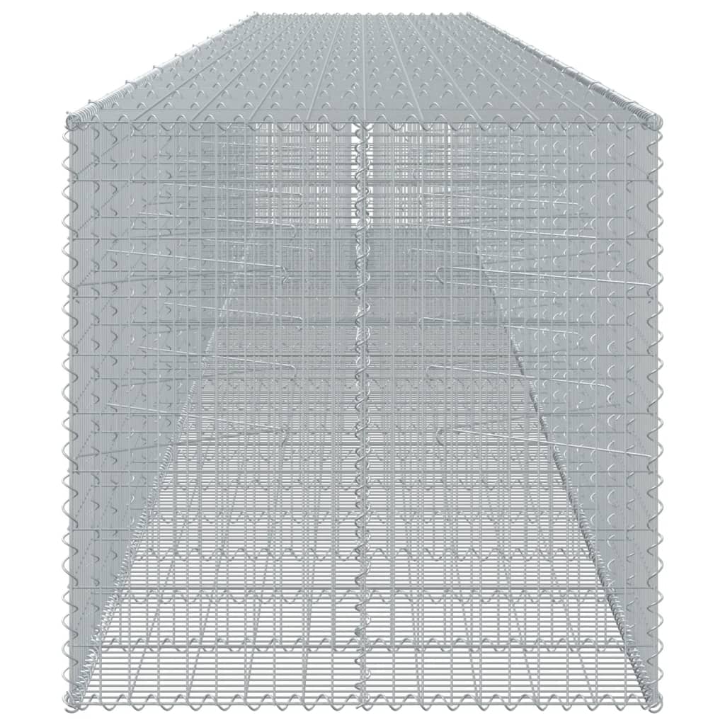 Schanskorf 1050x100x100 cm gegalvaniseerd ijzer zilverkleurig is nu te koop bij PeponiXL, paradijselijk wonen!