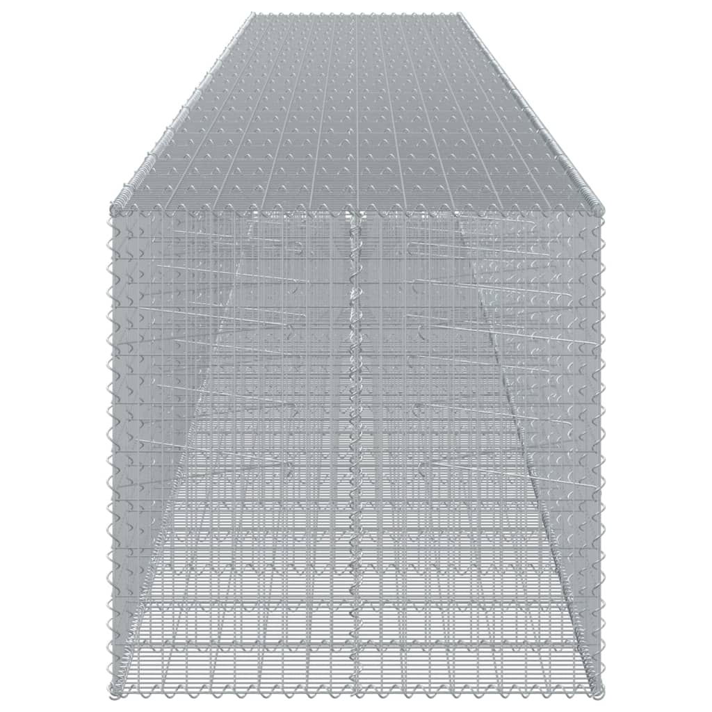 Schanskorf 1150x100x100 cm gegalvaniseerd ijzer zilverkleurig is nu te koop bij PeponiXL, paradijselijk wonen!