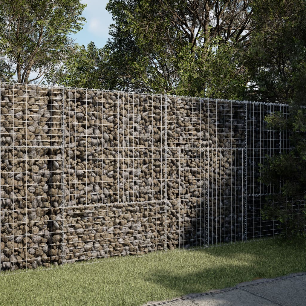 Schanskorf 200x100x150 cm gegalvaniseerd ijzer zilverkleurig is nu te koop bij PeponiXL, paradijselijk wonen!