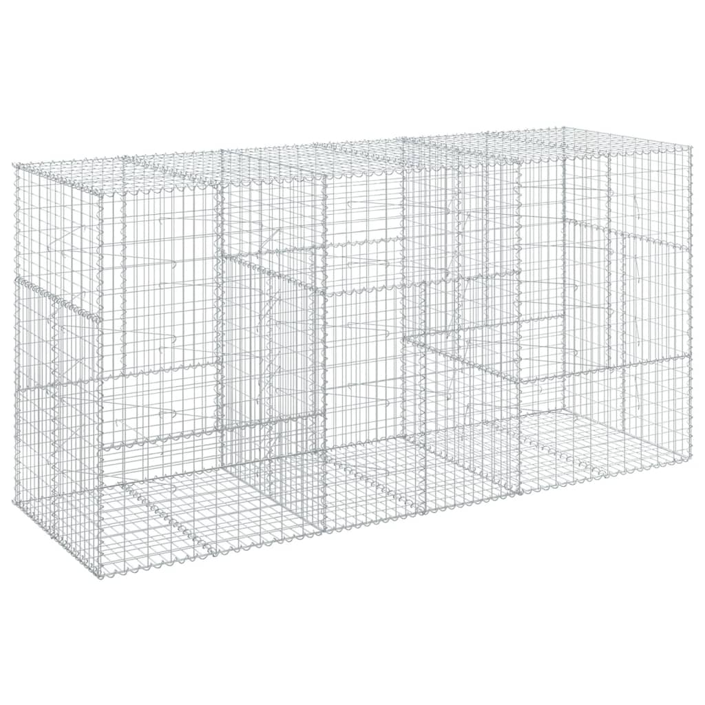 Schanskorf 300x100x150 cm gegalvaniseerd ijzer zilverkleurig is nu te koop bij PeponiXL, paradijselijk wonen!