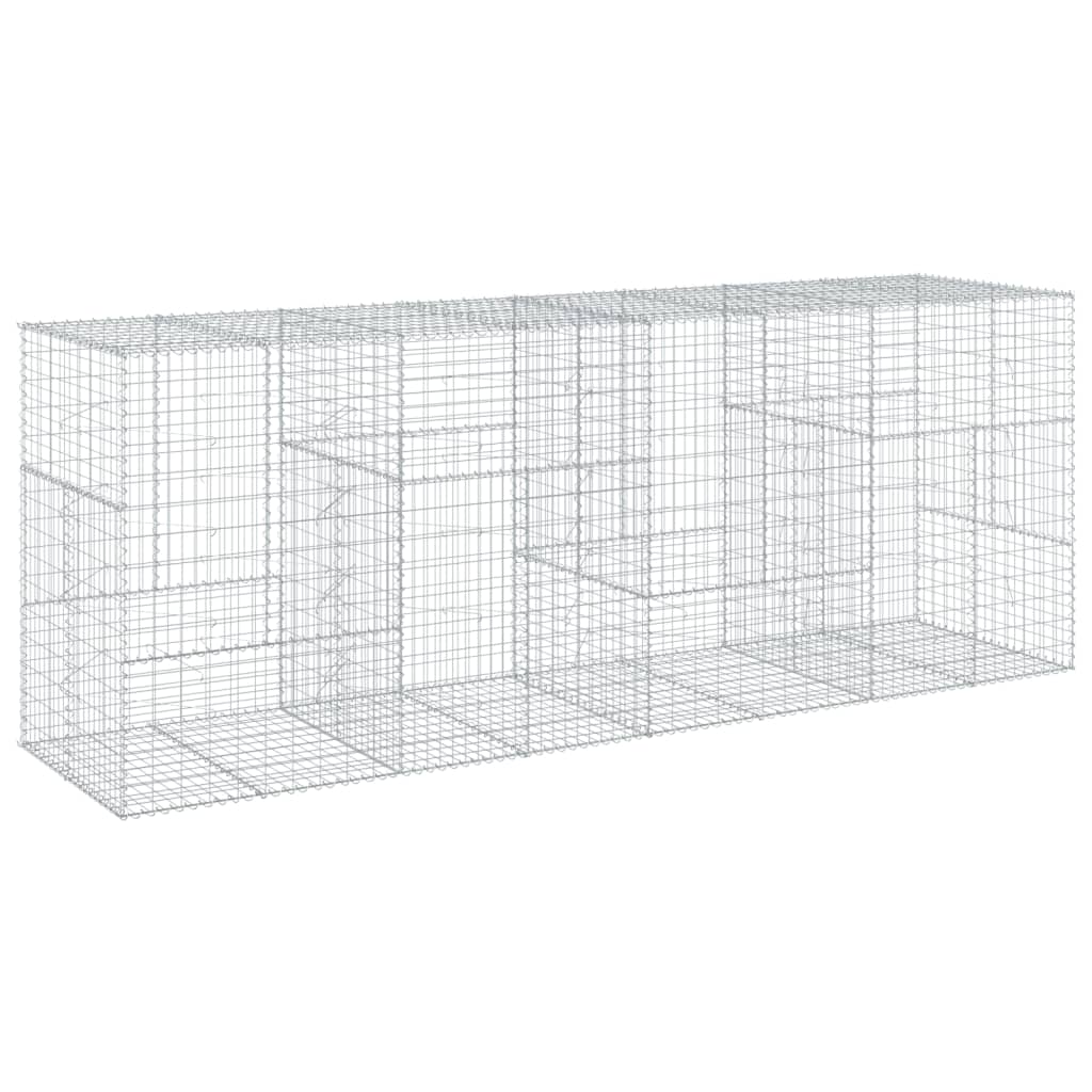 Schanskorf 400x100x150 cm gegalvaniseerd ijzer zilverkleurig is nu te koop bij PeponiXL, paradijselijk wonen!