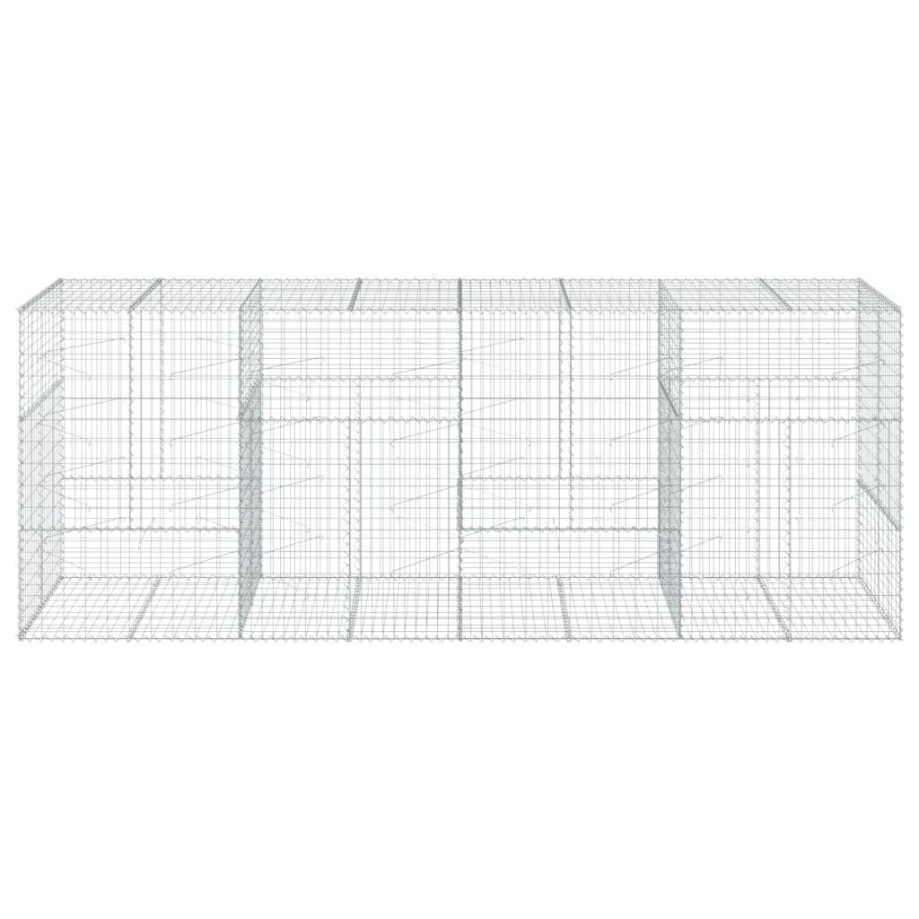 Schanskorf 400x100x150 cm gegalvaniseerd ijzer zilverkleurig is nu te koop bij PeponiXL, paradijselijk wonen!
