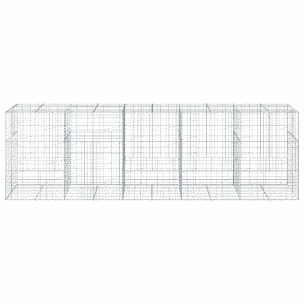Schanskorf 500x100x150 cm gegalvaniseerd ijzer zilverkleurig is nu te koop bij PeponiXL, paradijselijk wonen!