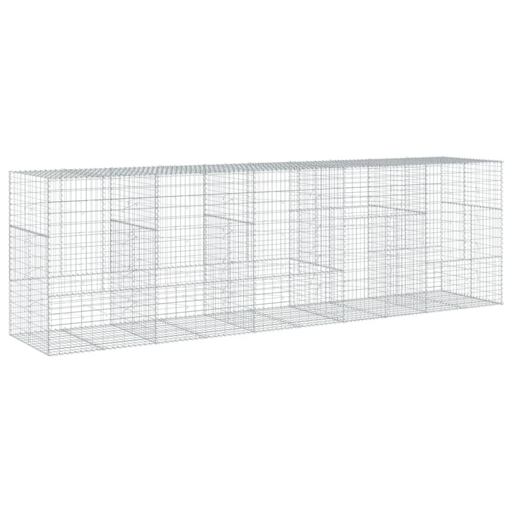 Schanskorf 500x100x150 cm gegalvaniseerd ijzer zilverkleurig is nu te koop bij PeponiXL, paradijselijk wonen!
