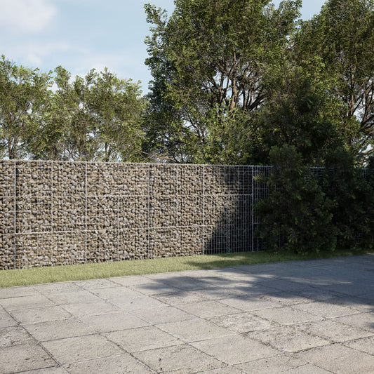 Schanskorf 500x100x150 cm gegalvaniseerd ijzer zilverkleurig is nu te koop bij PeponiXL, paradijselijk wonen!